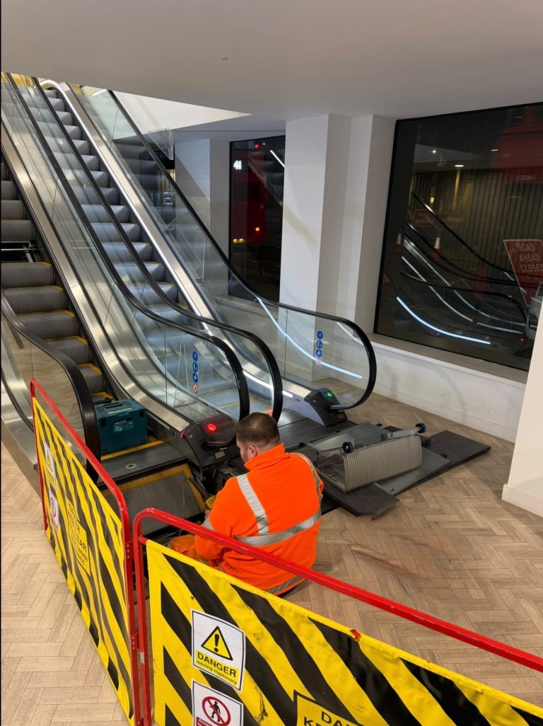 Service Visit On Schindler Escalators